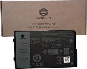 JIAZIJIA J7HTX Laptop Battery Replacement for Dell Latitude 7202 7212 Rugged Extreme Tablet Series Notebook 02JT7D 7XNTR FH8RW Black 7.6V 34Wh 4342mAh