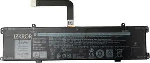 IZKROR FTD6M 22Wh 2750mAh Battery Replacement for Dell Latitude 7285 2-in-1 Keyboard Series 06HHW5 6HHW5 K17M GC02002190L G99QA050H BQ40370 7.6V