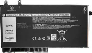 NBULBL R8D7N Laptop Battery Replacement for Dell Precision 3540 M3550 Latitude 5400 5500 Inspiron 7590/7591/7791 2-in-1 Series Notebook 4GVMP H82T6 0C5GV2 0W8GMW 1V1XF 11.4V 51Wh
