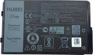 Hubei 7XNTR J7HTX 07XNTR FH8RW 0FH8RW Laptop Battery Replacement for Dell Latitude 12 7202 7212 7220 Rugged Extreme Tablet Series (7.4V 26Wh 3420mAh)