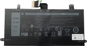 Hubei J0PGR 0J0PGR JOPGR 1WND8 X16TW 0X16TW 0FTH6F FTH6F Laptop Battery Replacement for Dell Latitude 12 5285 5290 2-in-1 T17G Tablet Series Notebook (7.6V 42Wh)