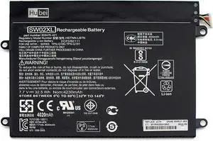 Hubei SW02XL Replacement Battery for HP Notebook X2 10-P018WM 10-P x2 210 G2 Series HSTNN-IB7N HSTNN-LB7N TPN-Q180 TPN-Q181 859470-1B1 HSTNN-IB7N (7.7V 32.5Wh)