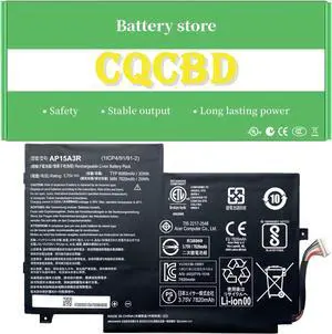 CQCQ AP15A3R Battery for Acer Aspire Switch 10 SW3-013 SW3-013-1566 SW3-013P Series KT.00203.009 (3.75V 30Wh/8060mAh)