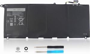 Easy&Fine JD25G Laptop Battery for Dell XPS 13-9350 13-9343 XPS13D-9343 13D-9343-1808T XPS13-9350-D1608 D1508G D1708 90V7W JHXPY 5K9CP DIN02 90V7W 0DRRP RWT1R 0RWT1R 0N7T6 7.4V 52WH