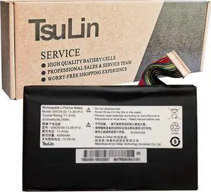 TsuLin GI5CN-00-13-3S1P-0 Laptop Battery Compatible with GE5S02 Z7-KP7D2 KP7GT T50 T50-581S1N X1 X2 T90-T1C Series Notebook GI5KN-00-13-3S1P-0 GI5KN-11-16-3S1P-0 11.4V 46.74Wh 4100mAh