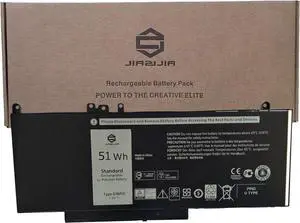 JIAZIJIA G5M10 Laptop Battery Replacement for Dell Latitude 5450 5550 E5450 E5550 Series Notebook R0TMP RYXXH Black 7.4V 51Wh 6460mAh