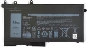 7XINbox 11.4V 42Wh 3DDDG 03VC9Y 45N3J 3VC9Y 451-BBZP D4CMT 083XPC 83XPC 4YFVG Replacement Laptop Battery for Dell Latitude 12 5280 15 5580 E5280 E5480 E5580 5290 5490 5590 Series