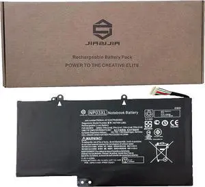 JIAZIJIA NP03XL Laptop Battery Replacement for Hp Pavilion X360 13-A010DX Envy 15-U010DX 15-U337CL 15-U050CA Series Notebook HSTNN-LB6L 760944-421 Black 11.4V 43Wh 3720mAh