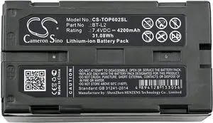 4200mAh BT-L2 series Replacement Battery for Topcon ES Total Station OS Total Station ES-602 ES-602G ES-600G ES-605G OS-602G OS-605G ES-605 Hiper II