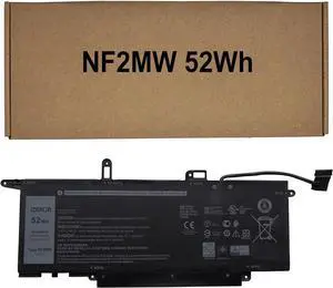Andglim IZKROR NF2MW 52Wh 6500mAh Battery Replacement for Dell Latitude 7400 2-in-1 / Latitude 14 9410 Series Laptop 7146W 085XM8 08W3YY 0C76H7 C76H7 G8F6M 0G8F6M 02K0CK DJ5GG P110G P110G001 7.6V