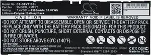 Replacement for Battery DELL 0T8NH4, 0XMFY3, 312-1453, 451-BBGS, 451-BBIN, 9MGCD, T8NH4, VYP88, XMFY3, XRXMG T06G, Venue 11 Pro 32 Replacement for Battery DELL 0T8NH4, 0XMFY3, 312-1453, 451-BBGS, 451-BBIN, 9MGCD, T8NH4, VYP88, XMFY3, XRXMG T06G, Venue 11 Pro 32