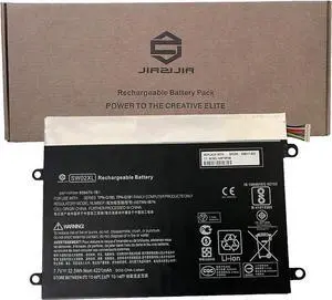JIAZIJIA SW02XL Laptop Battery Replacement for Hp X2 10-P018WM Series Notebook HSTNN-IB7N 859470-1B1 859517-855 Black 7.7V 32.5Wh 4221mAh