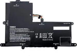 7xinbox 7.6V 37WH PO02XL 823908-2C1 824560-005 HSTNN-DB7G HSTNN-IB7G TPN-Q166 Laptop Battery Replacement for HP Stream 11series 11-R 11-R010NR 11-R 11-R014WM