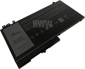 HWW New 11.1V 38Wh Battery Replacement for RYXXH Dell Latitude 12 5000 E5250 Series