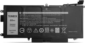 7XINbox 7.6V 60wh K5XWW Replacement Laptop Battery for DELL Latitude 5289 7390 K5XWW J0PGR 51KD7 725KY Series Tablet