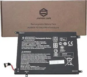 JIAZIJIA DO02XL Laptop Battery Replacement for Hp Pavilion X2 10-J025TU 10-N030CA 10-J014TU 10-N20NO 10-J013TU 10-J024TU 10-N20NS Series Notebook HSTNN-LB6Y 810749-421 810985-005 3.8V 33Wh 8390mAh