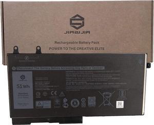 JIAZIJIA R8D7N Laptop Battery Replacement for Dell Latitude 5400 E5400 5500 E5500 Precision 3540 M3540 Series Notebook 0H82T6 H82T6 0C5GV2 C5GV2 0W8GMW W8GMW Black 11.4V 51Wh 4255mAh 3-Cell