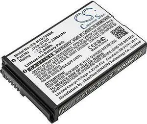 Qigenia 70e-BTEC Replacement Battery for Dolphin 75e 60s 70e,60S-Batt-1 BAT-EXTENDED-01 Battery (3200mAh/3.7V)