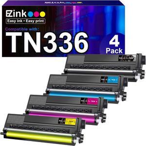 E-Z Ink (TM) Compatible Toner Cartridge Replacement for Brother TN336 Toner Cartridges TN331 TN-336 TN-331 TN315 to Use with MFC-L8850CDW HL-L8350CDW MFC-L8600CDW HL-4150CDN MFC-9970CDW (BCMY, 4 Pack)
