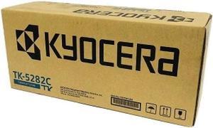 Kyocera 1T02TWCUS0 Model TK-5282C Cyan Toner Kit For use with Kyocera ECOSYS M6235cidn, M6635cidn and P6235cdn A4 Multifunctional Printers; Up to 11000 Pages Yield at 5% Average Coverage