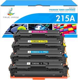 TRUE IMAGE Compatible Toner Cartridge Replacement  215A W2310A  Color Pro M182nw M183fw M155 W2311A W2312A W2313A Printer Toner (Black Cyan Yellow Magenta, 4-Pack)