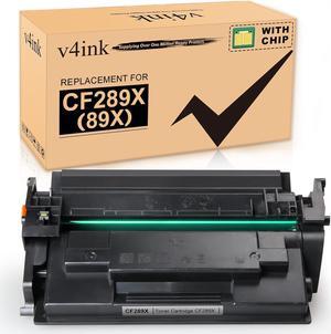 v4ink New Compatible 89X Toner Cartridge (with Chip) Replacement  89X 89A CF289X Black Toner  Enterprise M507n M507dn M507x M507dng MFP M528dn M528f M528c M528z -1 Pack