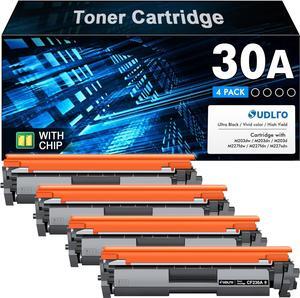 CF230A - 30A Toner - Replacement  30A Toner Cartridge CF230A 30X CF230X to Compatible with Pro MFP M227fdw M203dw M227fdn M203dn M227sdn M203d M227 M203 Series Printer (Black, 4-Pack)