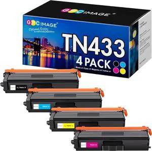 Ennovor GPC Image Compatible Toner Cartridge Replacement for Brother TN433 TN 433 Compatible with HL-L8360CDW MFC-L8900CDW HL-L8360CDWT HL-L8260CDW MFCL8610CDW MFCL9570CDW Printer (4 Pack)