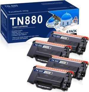 TN880 Toner Cartridge Replacement for Brother TN880 TN-880 TN 880 Super High Yield Toner HL-L6200DW MFC-L6700DW MFC-L6800DW HL-L6200DWT HL-L6300DW MFC-L6900DW Printer Black 4 Pack
