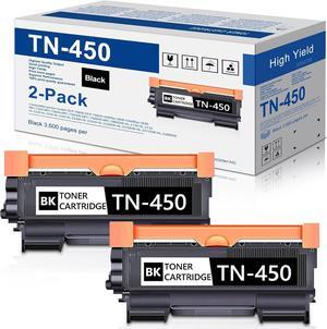 TN450 Toner Cartridge Replacement for Brother TN420 TN 450 High Yield Toner Cartridge for HL-2270DW HL-2280DW MFC-7360N MFC-7860DW DCP-7065DN Intellifax 2840 2940 Printer, 2-Black