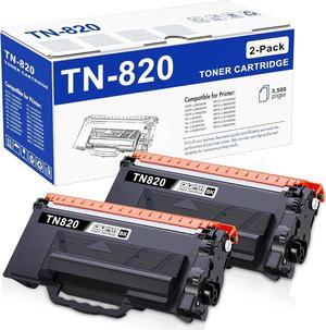 TN820 Toner Cartridge Replacement for Brother TN-820 TN 820 DCP-L5500DN DCP-L5600DN DCP-L5650DN HL-L5000D HL-L5100DN HL-L5200DW MFC-L5700DW MFC-L5800DW MFC-L6900DW Printer New Version 2-Pack