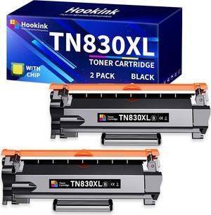 TN830XL Toner Cartridges Replacement for Brother TN830XL TN830 XL Toner, 6,000 Pages High Yield Work with HL-L2460DW HL-L2405W HL-L2400D MFC-L2820DW HL-L2480DW Printer (Black, 2-Pack)