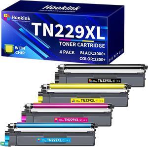 TN229XL Toner Cartridge Replacement for Brother TN229XL TN229 TN-229XL Toner Cartridge Work for Brother MFC-L3780CDW MFC-L3720CDW HL-L3280CDW HL-L3220CDW HL-L3295CDW Printer (4-Pack with Chip)