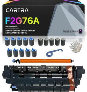 Cartra F2G76A Printer Maintenance Kit (110V)   LaserJet Enterprise M604n, M604dn, M604, M605n, M605dn, M605x, M605, M606dn, M606x M606 F2G76-67901 Includes RM2-6308 Fuser RM1-0699 Transfer Roller
