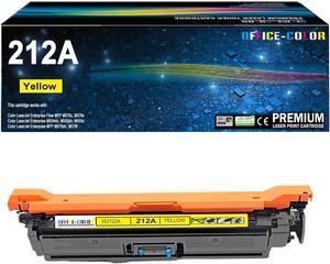 212A Yellow Toner Cartridge Replacement   212A W2122A   Color Laserjet Enterprise M554, M555 Series, Color Laserjet Enterprise MFP M578 Series