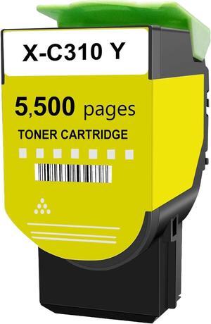 Toner for Xerox C315 C310 Printer,5,500 Pages High Capacity Ink Cartridge Replacement 006R04367 Code Compatible 006R04359 Standard Capacity C310/DNI C315/DNI Color Multifunction Printer(Yellow)