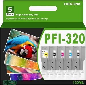 High Capacity PFI-320 PFI320 Ink Tank PFI320MBK PFI320BK PFI320C PFI320M PFI320Y Ink PFI 320 Ink Tank Set Compatible with Canon tm 300 Ink for imagePROGRAF TM-200 TM-205 TM-300 TM-305 Printer