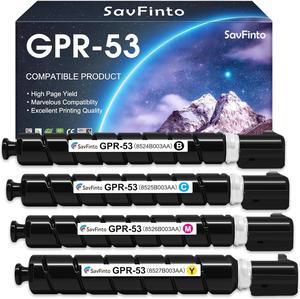 GPR-53 GPR 53 Toner Cartridge Replacement   ImageRunner Advance C3325i C3330i C3020 C3320 C3320F C3320L C3325 C3330 C3520 C3520i C3525 C3525i C3530 C3530i Printer (BCMY, 4-Pack)