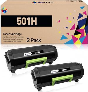 Compatible Toner Cartridge Replacement for Lexmark 501H 50F1H00 50F1000 for MS310dn MS310d MS410dn MS510 MS510dn MS510dtn MS610 MS610dn MS610de MS610dte MS610dtn MS312dn (Black, 2-Pack)