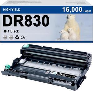 DR830 DR-830 Drum Unit Replacement for Brother DR 830 DR830 Black Drum DCP-L2640DW HL-L2400D HL-L2480DW HL-L2405W HL-L2460DW MFC-L2820DWXL MFC-L2820DW Printer 1-Pack (Not Toner)