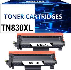 TN830 TN830XL Toner Cartridges (with Chip) for Brother Printer DCP-L2640DW Replacement for Brother TN 830XL Cartridge HL-L2460DW DCP-L2640DW HL-L2405W HL-L2400D HL-L2480DW High Yield Black 2Pack