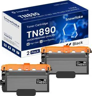 Ennovor TN890 TN-890 2 Pack Compatible TN-890 Ultra High Yield Toner Cartridge Replacement for Brother MFC-L6900DW HL-L6400DW HL-L6250DW MFC-L6750DW Toner Printer.