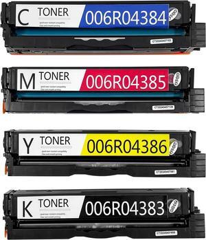 C230/C235 Toner Cartridges (4-Pack, 1BK/1C/1M/1Y) Replacement High Capacity 2500 Pages for Xerox C230 C235 Printer 006R04383 006R04384 006R04385 006R04386 (Without Chip)
