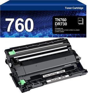 Compatible Toner Cartridge Replacement for Brother TN760+DR730, Black, 1 Pack