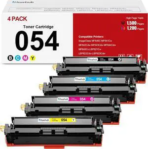 054 054H Toner Cartridge Replacement for Canon 054 054H CRG054 CRG-054 CRG-054H Toner for ImageClass MF640C MF641Cw MF642Cdw MF643Cdw MF644Cdw MF645Cx LBP621Cw LBP622Cdw LBP623Cdw Printer, 4-Pack