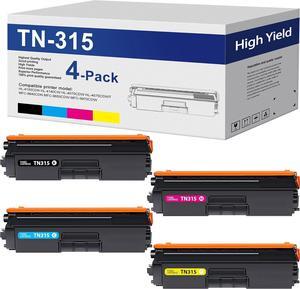 TN-315 Toner Cartridge Compatible Replacement for Brother TN336 TN315 TN310 TN331 Toner Cartridge Works for MFC-9970CDW HL-4570CDW Printer (KCMY, 4-Pack)