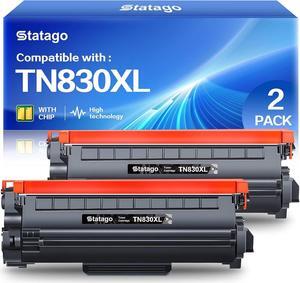 TN830XL TN830 Toner Cartridge for Brother Printer 3,000 Page for Brother TN830XL TN830 Black Toner Replacement for Brother HL-L2460DW DCP-L2640DW HL-L2405W L2400D L2480DW MFC-L2820DW (2 Black)