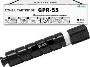 Ennovor GPR55 GPR-55 Black Toner Cartridge Replacement for Canon GPR-55 Toner use for imagerunner Advance C5535i C5540i C5550i C5560i Printers