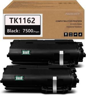 TK1162 TK-1162 Black Toner Cartridge 2-Pack Replacement for Kyocera TK 1162 1T02RY0US0 ECOSYS P2040 P2040DW P2040DN Printer Toner Kit