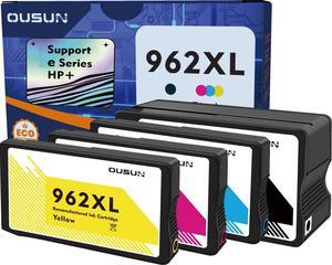 962XL Ink Cartridges Combo Pack(CMYK 4-Pack)   e-Series, Replacement HP 962 Compatible with Printers 9010e 9012e 9016e 9020e 9025e etc. COMPATIIBLE with Printers which actived HP+ Service